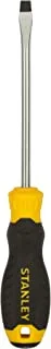 Stanley stmt60827-8 cushion grip slotted standard screwdriver, 6.5 mm x 125 mm, black & yellow