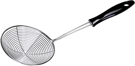 Royalford Stainless Steel Skimmer - Stainless Steel Wire Skimmer Spoon with Handle for Kitchen Frying Food, Pasta, Spaghetti, Noodle, Fries – Hot Pot Net Drainer/Strainer Ladle Strimmer – 16.5CM