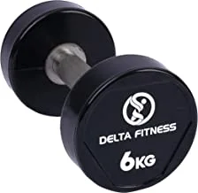 Delta Fitness New Polyurethane Dumbbell Set, 6 Kg Capacity