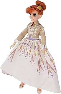 Disney Frozen Arendelle Anna Fashion Doll With Glittery White Travel Dress Inspired By Frozen 2, Toy For Children Aged 3 And Up