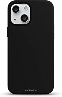 Hyphen Tint Silicone Case Compatible With Iphone 13 Mini (Silicone | Black | Solid) -Equipped With Micro Fibre Interiors Technology