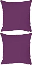 Stylie Soft Plain Colored Cushion, 45X45 Cm, Purple, 2 Pcs
