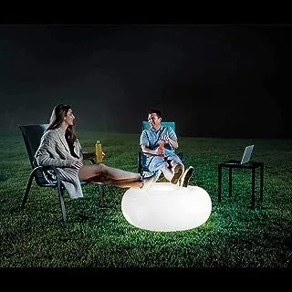 مصباح مقعد عثماني عائم عملاق LED من انتكس 86 × 33 سم ، 7 ألوان ، مثالي لإضاءة الحديقة