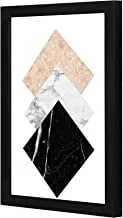 Lowha Marbile Wall Art Wooden Frame Black Color 23X33Cm By Lowha