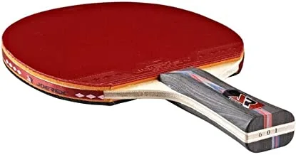 Joerex Professional Table Tennis Racket Paddle Wood Board By Hirmoz - Red, One Size
