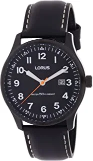Lorus Classic Black Leather Strap Men's Watch Rh941Hx9