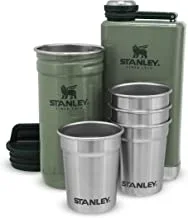Stanley Adventure Gift Box Shot EU Flask And Glasses Set - Hammertone Green, Standard