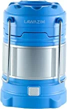 Lawazim LED Flashlight Camping Lantern 4 Modes 18cm | Blue |Camping Lights,Portable Led Tent Lights Outdoor Hanging Lamp,for Hiking,Fishing