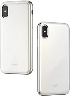 Moshi Iglaze Pearl White For iPhone X - Shockproof, Drop Protection - Anti Scratch - Wireless Charging Compatible Mobile Cover