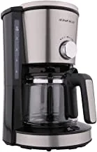 ALSAIF 1.25L 1000W Electric Drip Coffee Maker Enough for 10-12 Cups, Black E03400 2 Years warranty