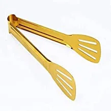 Shallow Stainless Steel Food Tong - Gold Color, Bd-Gtng-5