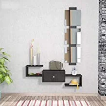 Wooden Wall Shelves With Mirror