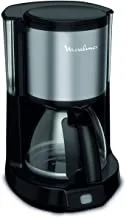 Moulinex subito select 1.25 litre coffee machine, black, plastic/glass, fg370827