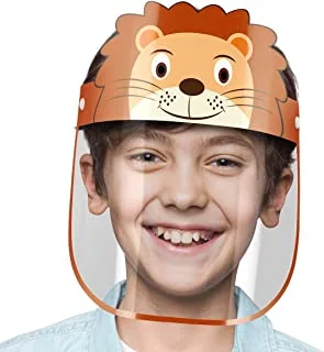Smart Line AdjUStable Face Shield Anti-Fog Anti-Droplets With Full Face Protective Shield For Kids, Lion, One Size