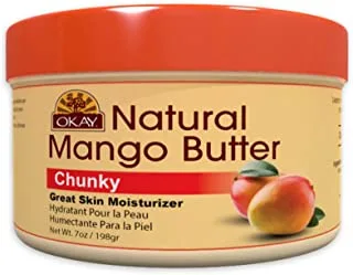 Okay Natural Mango Butter Deep Moisurizing, 227G, Light Yellow