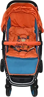 Alnwader Village Dgl-88625 Foldable Baby Stroller, Blue/Orange
