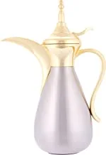 السيف وعاء قهوة سعة 1.0 لتر ، اللون: جسم رملي مع الذهب