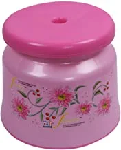 Kuber Industries Plastic Bathroom Stool/Patla (Pink)