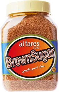 Al Fares Brown Sugar Jar, 1Kg - Pack Of 1
