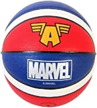 JOEREX Basketball Marvel Captain America 19024-T, With Poly Bag - For Indoor Or Outdoor Playground Hoops - Size 7 - Mix Color