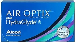 عدسات Air Optix HydraGlyde اللاصقة الشهرية ديوبتر (+6.00) - 6 عدسات