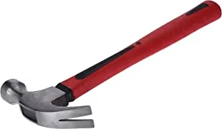 BMB Tools Fiber Handle Claw Hammer Red/Black 500G |Carpenter’s Roofing Hammer, Rip Claw, Nail Remover | Rust-Resistant, Impact-Resistant, High-Hardness Hammer