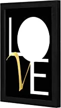 Lowha Lwhpwvp4B-161 Gold White Love Wall Art Wooden Frame Black Color 23X33Cm By Lowha