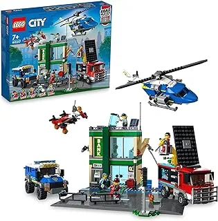LEGO® City Police Chase at the Bank 60317 Building Blocks Police Toys Set (915 Pieces)