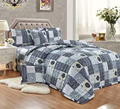 Compressed Comforter Set, 6 Pieces, King Size, Floral, HXSx-007