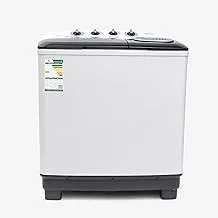 Ugine Twin Tub Washing Machine, 10 KG, White - UWMTTN10