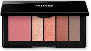 KIKO Milano Smart Eyes And Cheeks Makeup Palette, 03 Coral Profusion, Blush - 2g/Eyeshadow -4x1g