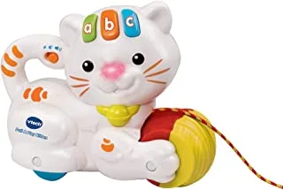 VTech 80158203 Pull & Play Kitten Interactive Toy, White