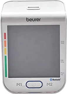 بيورير BM75 جهاز قياس ضغط الدم بأعلى الذراع مع HFC ومدير الصحة