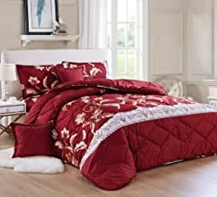 Moon Medium filling Comforter Set, 6 Pcs, Multicolour, King Size