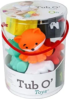 Infantino Tub O' Toys Baby Bathing Toys, Multicolor, Tub O' Toys? 12 Piece Set, 216289, Large