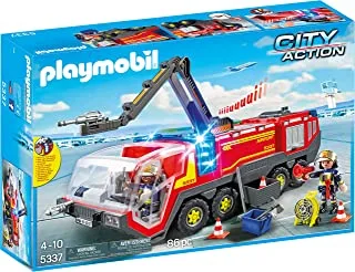 Playmobil Airport Fire Engne Light - 4 Years And Above, For 4 Years & Above