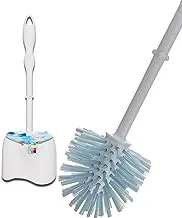 Vileda Eco Cleaning Toilet BRush Set- White/Blue