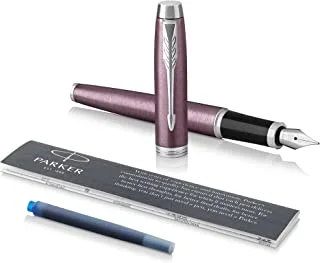 PARKER IM Fountain Pen, Light Purple, Medium Nib with Blue Ink Refill (1931633)