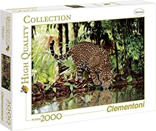 Clementoni Puzzle Leopard 2000 Pieces (97.5 x 66.8 cm), Suitable for Home Decor, Adults Puzzle from 14 Years