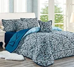 Medium Filling Comforter Set, King Size, 6 Pieces, By Sleep Night