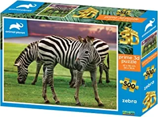 Prime 3D Puzzles - Animal Planet - Zebra 500 pcs Puzzle