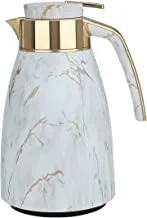 thermos Nebras set 2 white marble sarumated with gold pressed