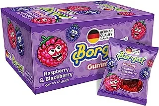 Borgat Raspberry Blackberry Gummy Candy, 12g x 24 - Pack of 1