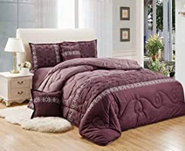 Medium Filling Comforter Set By Moon, 6Pcs, King Size, Lulu-001