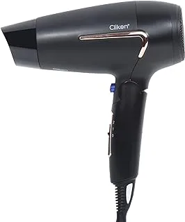 Clikon CK3301 مجفف شعر للسفر - أسود ، متوسط