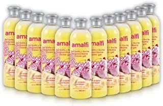 Amalfi Banana Split Shower Gel, 12 X 400 ml- Pack of 1