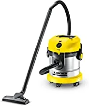 Karcher - VC1800 Dry Vacuum Cleaner, 1800 W, 20 Liters Stainless Steel Container capacity, 215 mbar sunction power, reusable textile filter