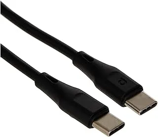 كابل بورودو الجديد PVC USB-C إلى USB-C 60 وات 1.2 متر - أسود
