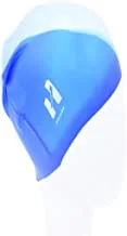 قبعة سباحة سيليكون للبالغين من هيرموز للجنسين ، أزرق ، H-SC4602M LBD