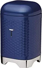 Lovello Midnight Navy Tea Canister, 11x11x19cm, Gift Tagged